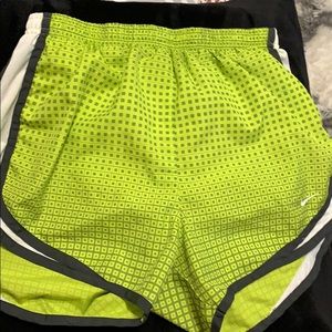 Neon green Nike shorts